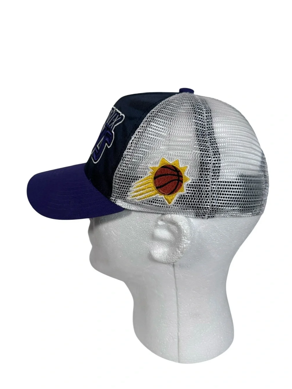 Phoenix Suns Youth NBA Mesh Snapback Hat Purple Black
